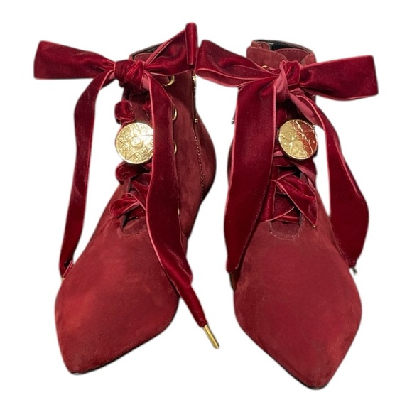 Shoes - Sailor Moon Crystal Velvet Lace-Up Ankle Boots